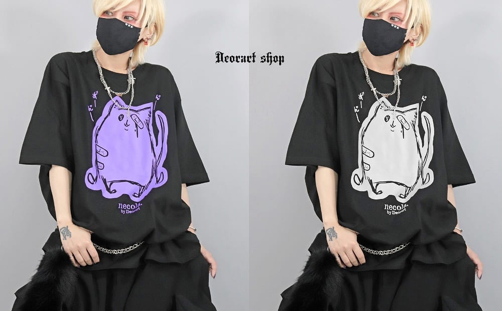 Deorart,ディオラート,ネコラ、NECOLA,通販,和,プリントT,ビッグT,大きいサイズ,V系,地雷系,病みかわいい,病みT,オカルト,ゴスパンクゴスパンク,バンギャ,メンズ,ユニセックス,レディス,ブランド,大人,emo,punk,rock,harajyuku,ファッション,服