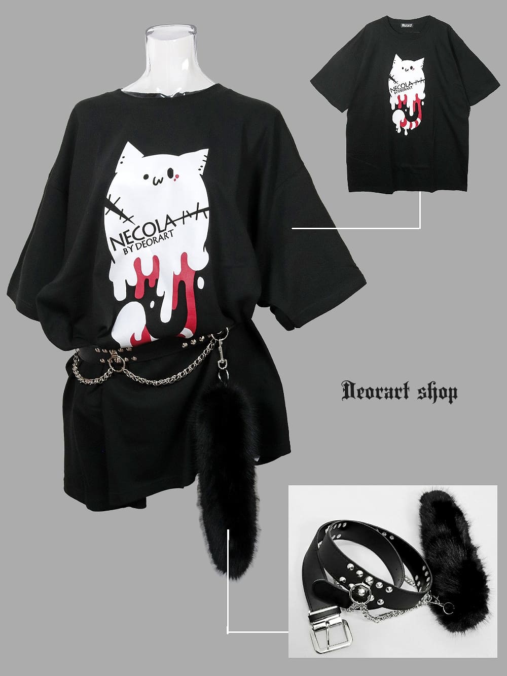 Deorart,ディオラート,ネコラ、NECOLA,通販,和,プリントT,ビッグT,大きいサイズ,V系,地雷系,病みかわいい,病みT,オカルト,ゴスパンクゴスパンク,バンギャ,メンズ,ユニセックス,レディス,ブランド,大人,emo,punk,rock,harajyuku,ファッション,服