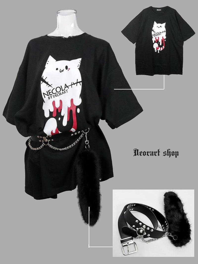 Deorart,ディオラート,ネコラ、NECOLA,通販,和,プリントT,ビッグT,大きいサイズ,V系,地雷系,病みかわいい,病みT,オカルト,ゴスパンクゴスパンク,バンギャ,メンズ,ユニセックス,レディス,ブランド,大人,emo,punk,rock,harajyuku,ファッション,服