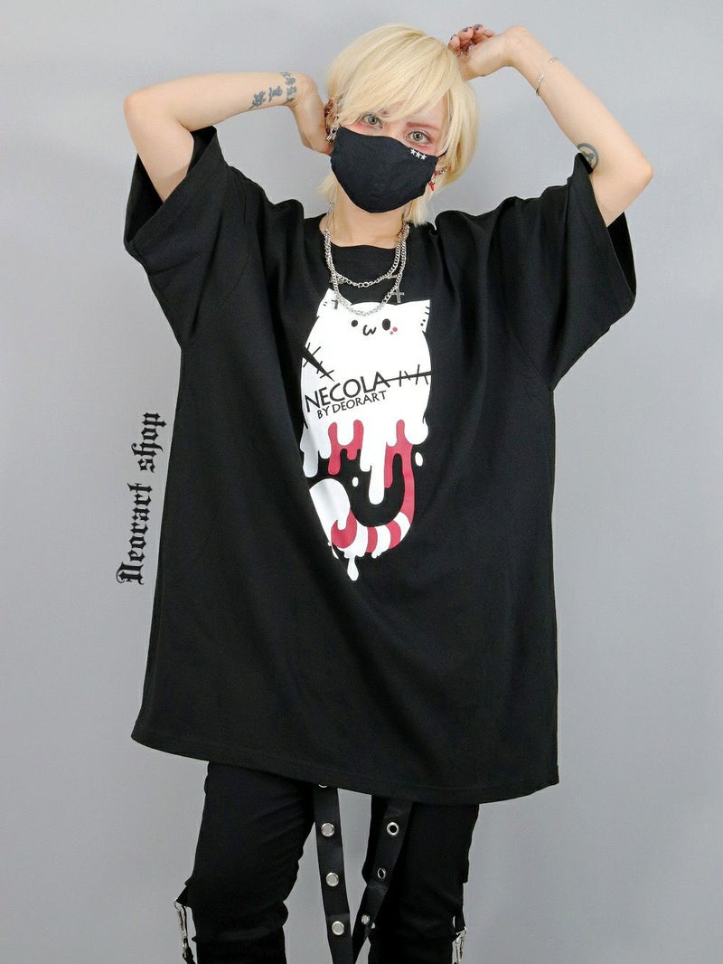 Deorart,ディオラート,ネコラ、NECOLA,通販,和,プリントT,ビッグT,大きいサイズ,V系,地雷系,病みかわいい,病みT,オカルト,ゴスパンクゴスパンク,バンギャ,メンズ,ユニセックス,レディス,ブランド,大人,emo,punk,rock,harajyuku,ファッション,服