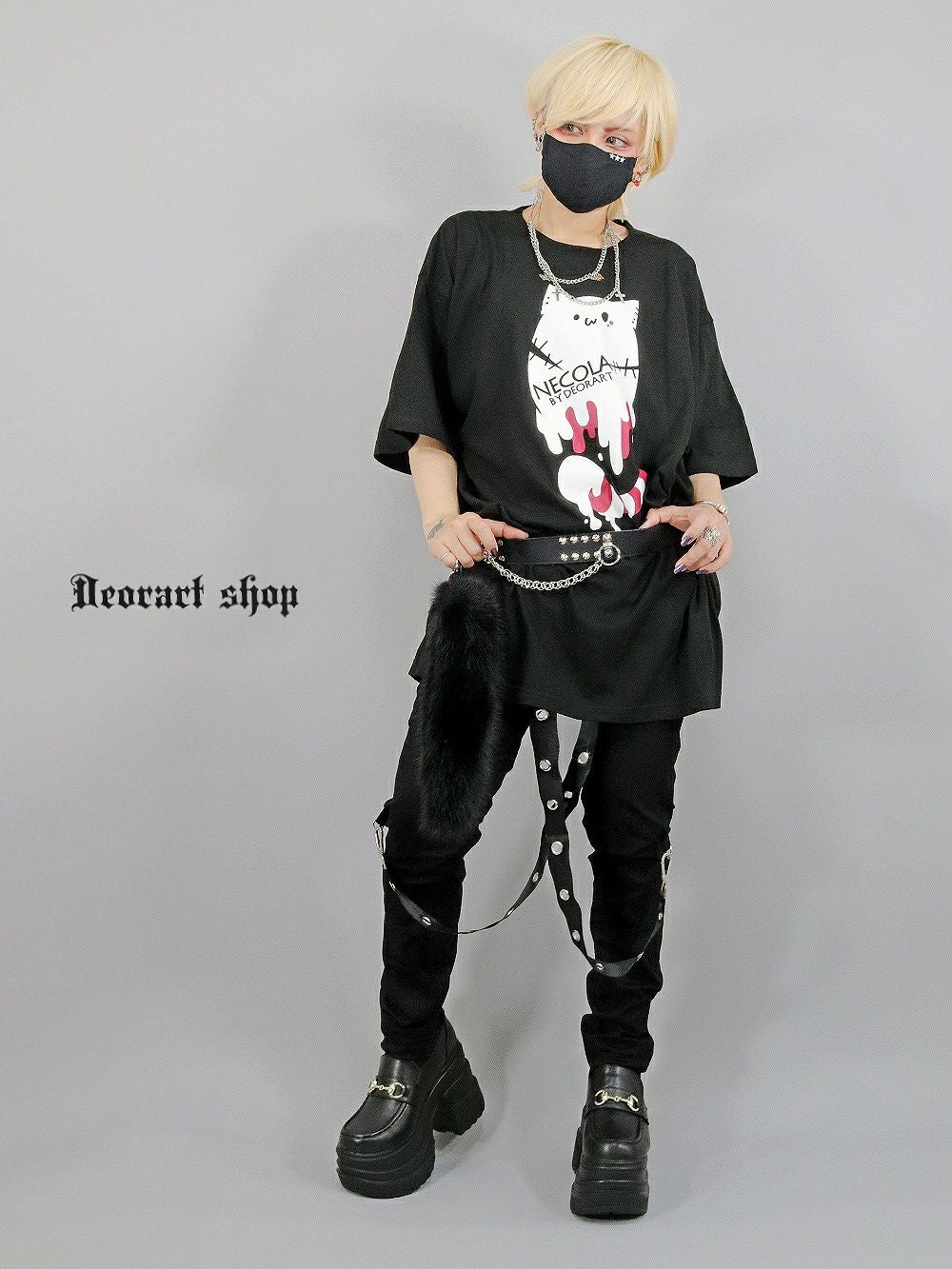 Deorart,ディオラート,ネコラ、NECOLA,通販,和,プリントT,ビッグT,大きいサイズ,V系,地雷系,病みかわいい,病みT,オカルト,ゴスパンクゴスパンク,バンギャ,メンズ,ユニセックス,レディス,ブランド,大人,emo,punk,rock,harajyuku,ファッション,服