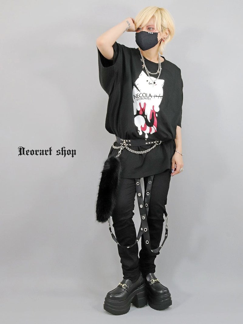 Deorart,ディオラート,ネコラ、NECOLA,通販,和,プリントT,ビッグT,大きいサイズ,V系,地雷系,病みかわいい,病みT,オカルト,ゴスパンクゴスパンク,バンギャ,メンズ,ユニセックス,レディス,ブランド,大人,emo,punk,rock,harajyuku,ファッション,服
