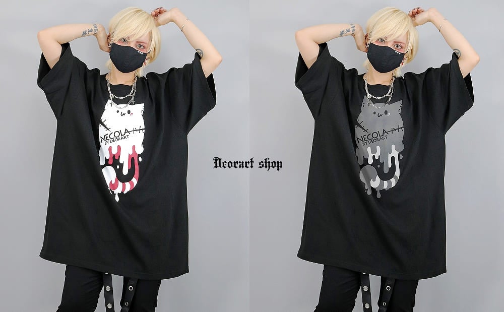 Deorart,ディオラート,ネコラ、NECOLA,通販,和,プリントT,ビッグT,大きいサイズ,V系,地雷系,病みかわいい,病みT,オカルト,ゴスパンクゴスパンク,バンギャ,メンズ,ユニセックス,レディス,ブランド,大人,emo,punk,rock,harajyuku,ファッション,服
