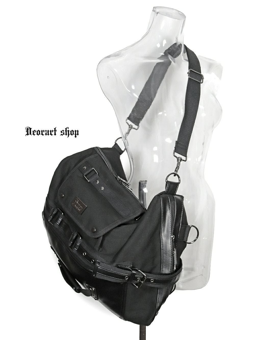 Deorart,ディオラート,バッグ,リュック,BY141,,多機能バッグ,リュック,ショルダーバッグ,V系,ヴィジュアル系,かっこいい,通勤バッグ,通学バッグ,地雷系,ゴスロリ,ゴシック,通販,emo,goth,bag,japan,anime,fashion,shopping