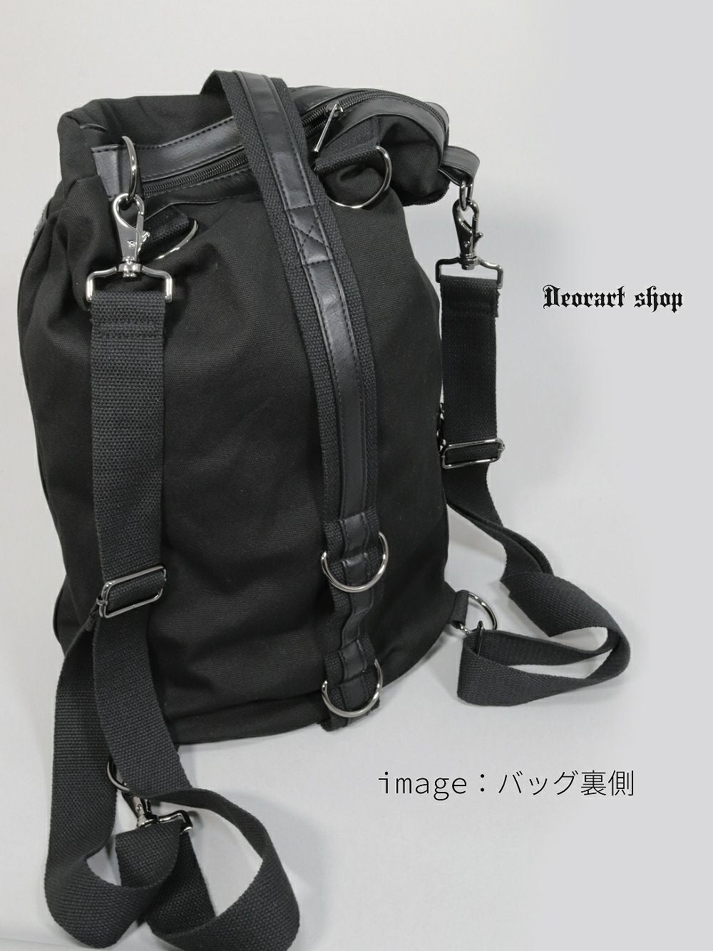 BG009 [5way] エンブレム付 マルチバッグ[リュック・ショルダーバッグ