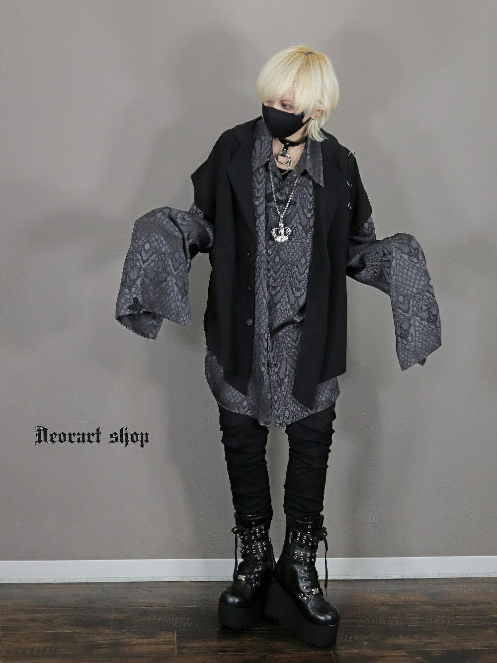 Deorart,ディオラート,V系,地雷系,中華柄,チャイニーズマフィア,中華マフィア,シャツ,コーデ,ホスト,コンカフェ,シャツ,ライブ,ファッション,ダンス衣装,メンズ,レディス,男装