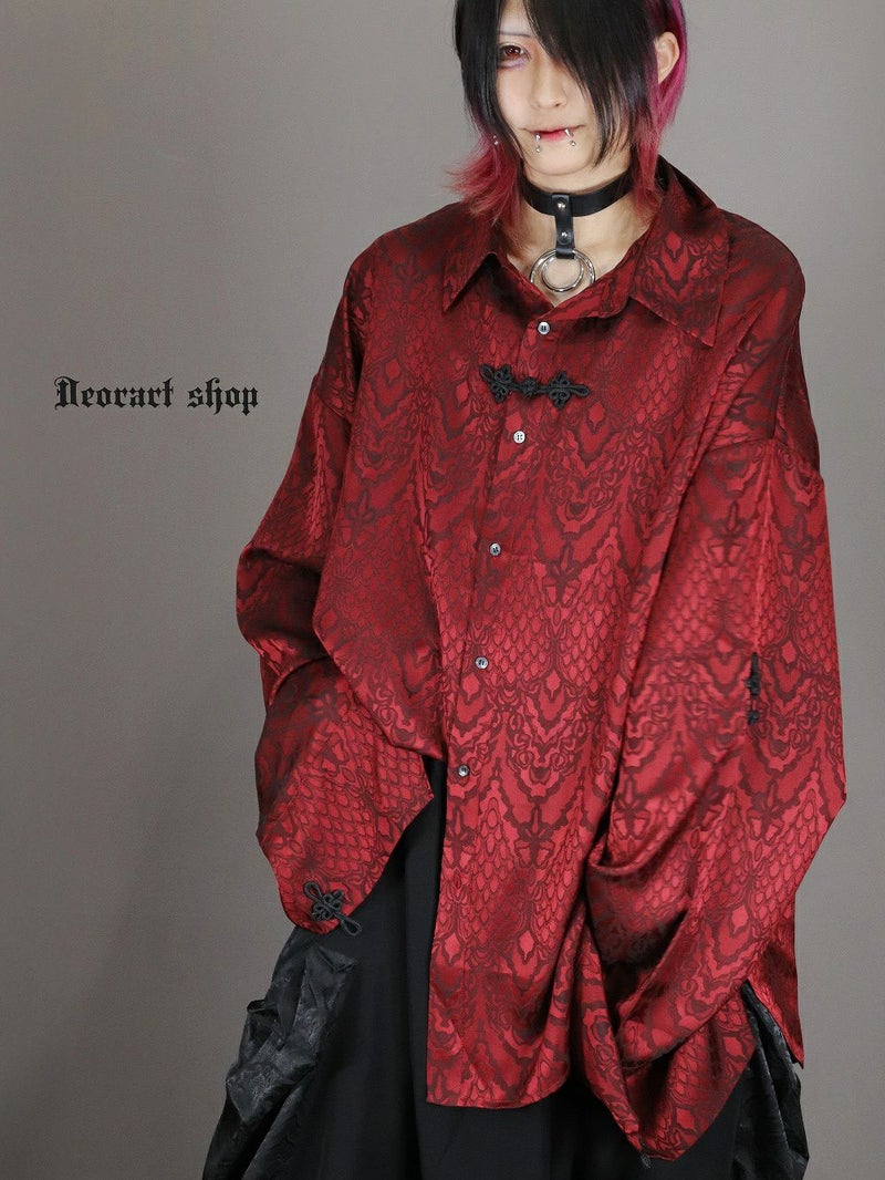 Deorart,ディオラート,V系,地雷系,中華柄,チャイニーズマフィア,中華マフィア,シャツ,コーデ,ホスト,コンカフェ,シャツ,ライブ,ファッション,ダンス衣装,メンズ,レディス,男装