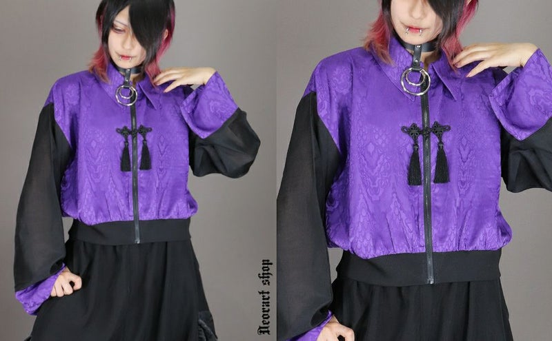 Deorart,ディオラート,地雷系,中華風,ネオチャイナ,和風,サイバー,原宿系,ジャージ,透け,シアー,V系,goth china,,emo,punk,rock,harajyuku ,ゴシック,モード,ファッション,服,通販