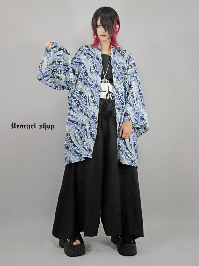 Deorart,ディオラート,和装,和柄,羽織り,浴衣,着物,赤,青,派手,ゴシック,和ゴス,コスプレ,衣装,, 地雷系,ライブ,V系,emo,Vrock,kimono,anime,fashion