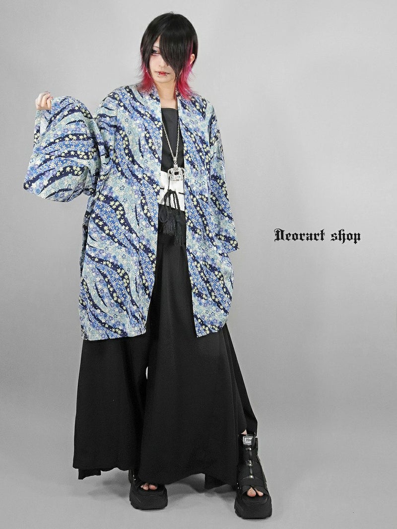 Deorart,ディオラート,和装,和柄,羽織り,浴衣,着物,赤,青,派手,ゴシック,和ゴス,コスプレ,衣装,, 地雷系,ライブ,V系,emo,Vrock,kimono,anime,fashion
