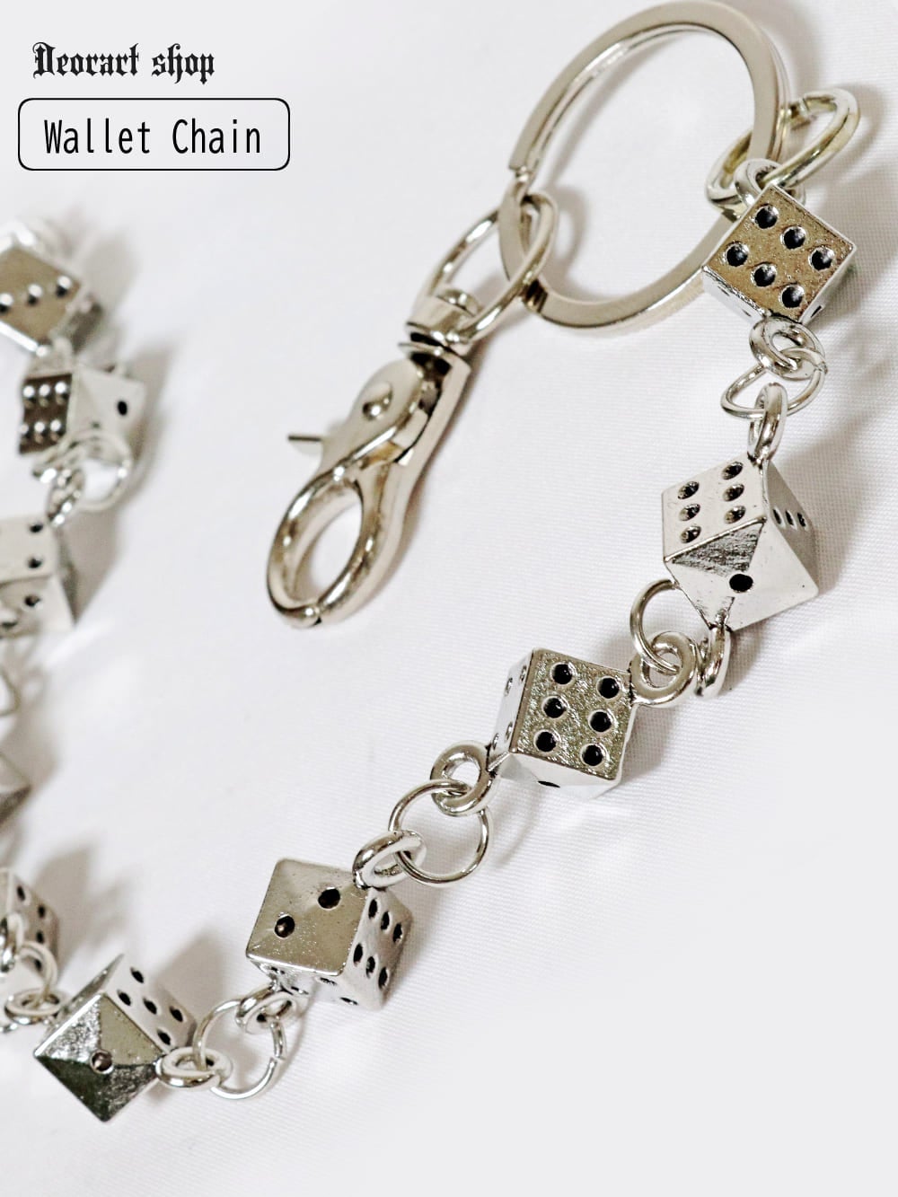 Deorart,ディオラート,サイコロ,ダイス,カジノ,トランプ,ウォレットチェーン,V系,ヴィジュアル系,サブカル,ファッション,連結,アーマーリング,メンズ,レディス,emo,Vrock,kimono,anime,fashion