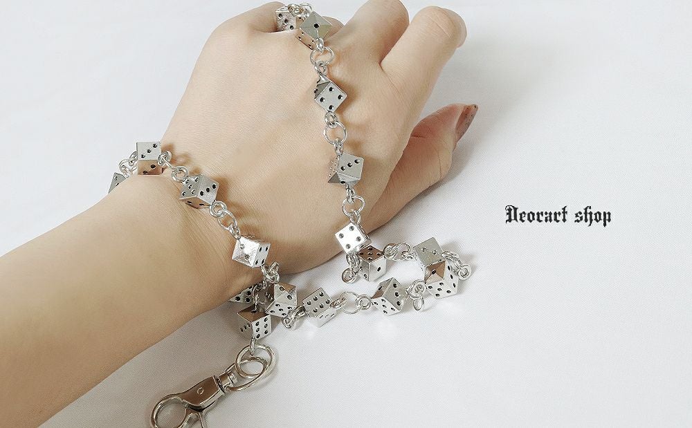 Deorart,ディオラート,サイコロ,ダイス,カジノ,トランプ,ウォレットチェーン,V系,ヴィジュアル系,サブカル,ファッション,連結,アーマーリング,メンズ,レディス,emo,Vrock,kimono,anime,fashion