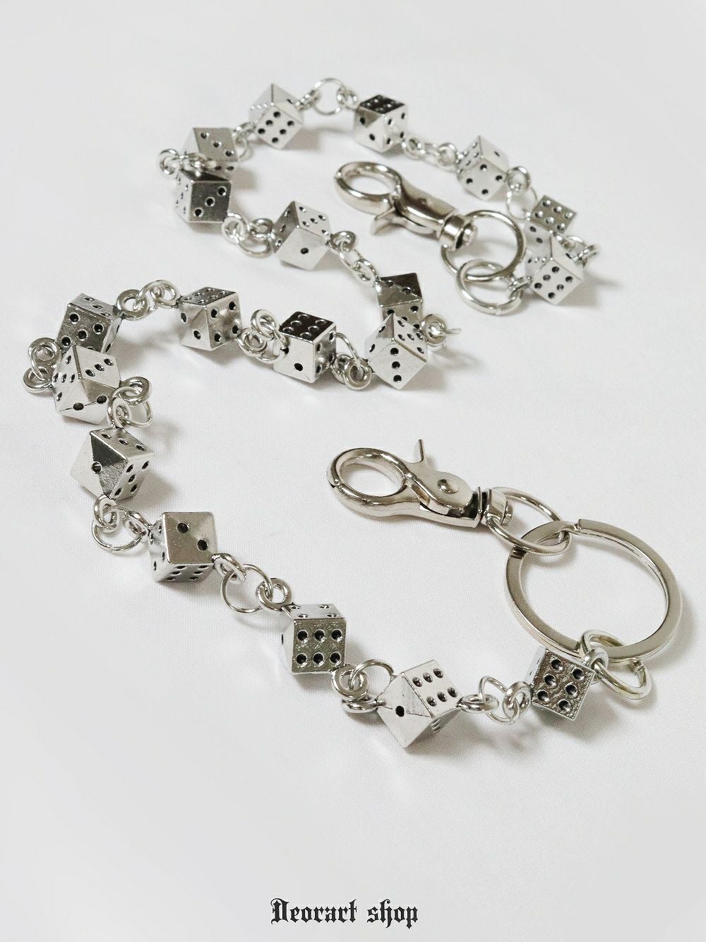 Deorart,ディオラート,サイコロ,ダイス,カジノ,トランプ,ウォレットチェーン,V系,ヴィジュアル系,サブカル,ファッション,連結,アーマーリング,メンズ,レディス,emo,Vrock,kimono,anime,fashion