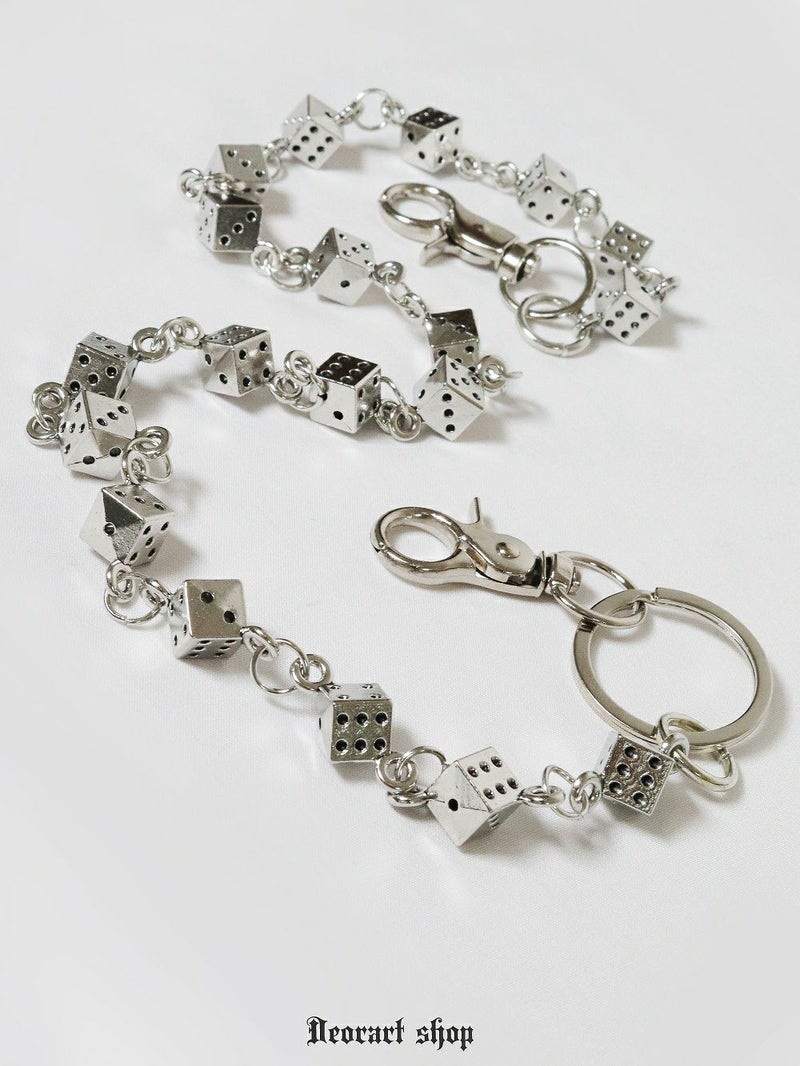 Deorart,ディオラート,サイコロ,ダイス,カジノ,トランプ,ウォレットチェーン,V系,ヴィジュアル系,サブカル,ファッション,連結,アーマーリング,メンズ,レディス,emo,Vrock,kimono,anime,fashion