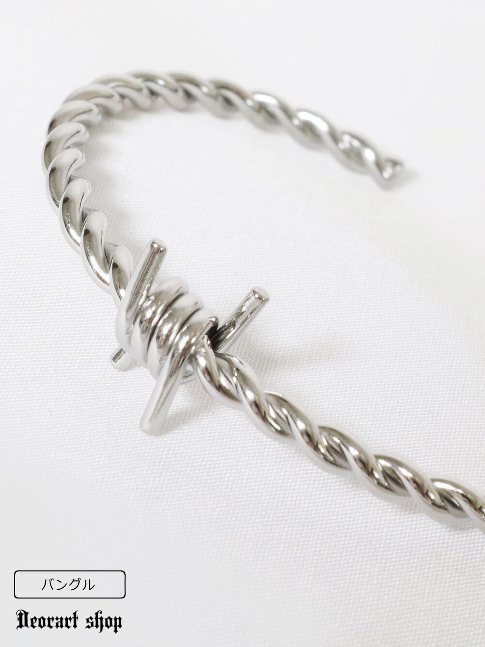 Deorart,ディオラート,有刺鉄線,スタッズ,バングル,腕輪,重ね付け,V系,ヴィジュアル系,サブカル,ファッション,連結,アーマーリング,メンズ,レディス ,emo,Vrock,kimono,anime,fashion
