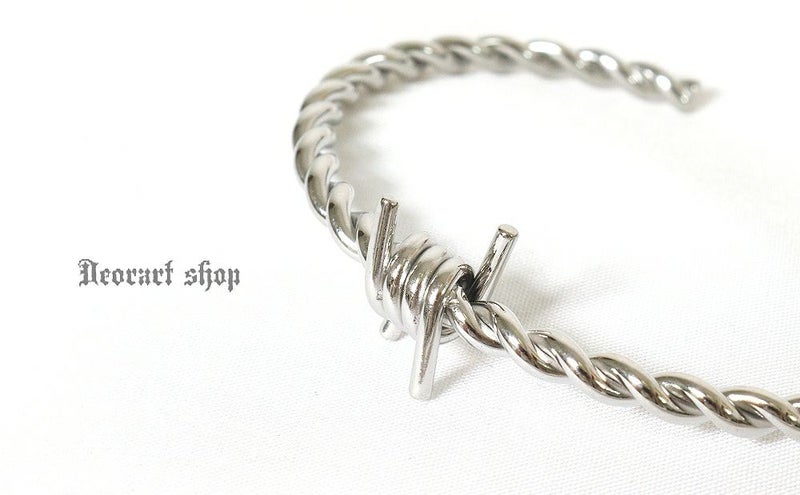 Deorart,ディオラート,有刺鉄線,スタッズ,バングル,腕輪,重ね付け,V系,ヴィジュアル系,サブカル,ファッション,連結,アーマーリング,メンズ,レディス ,emo,Vrock,kimono,anime,fashion