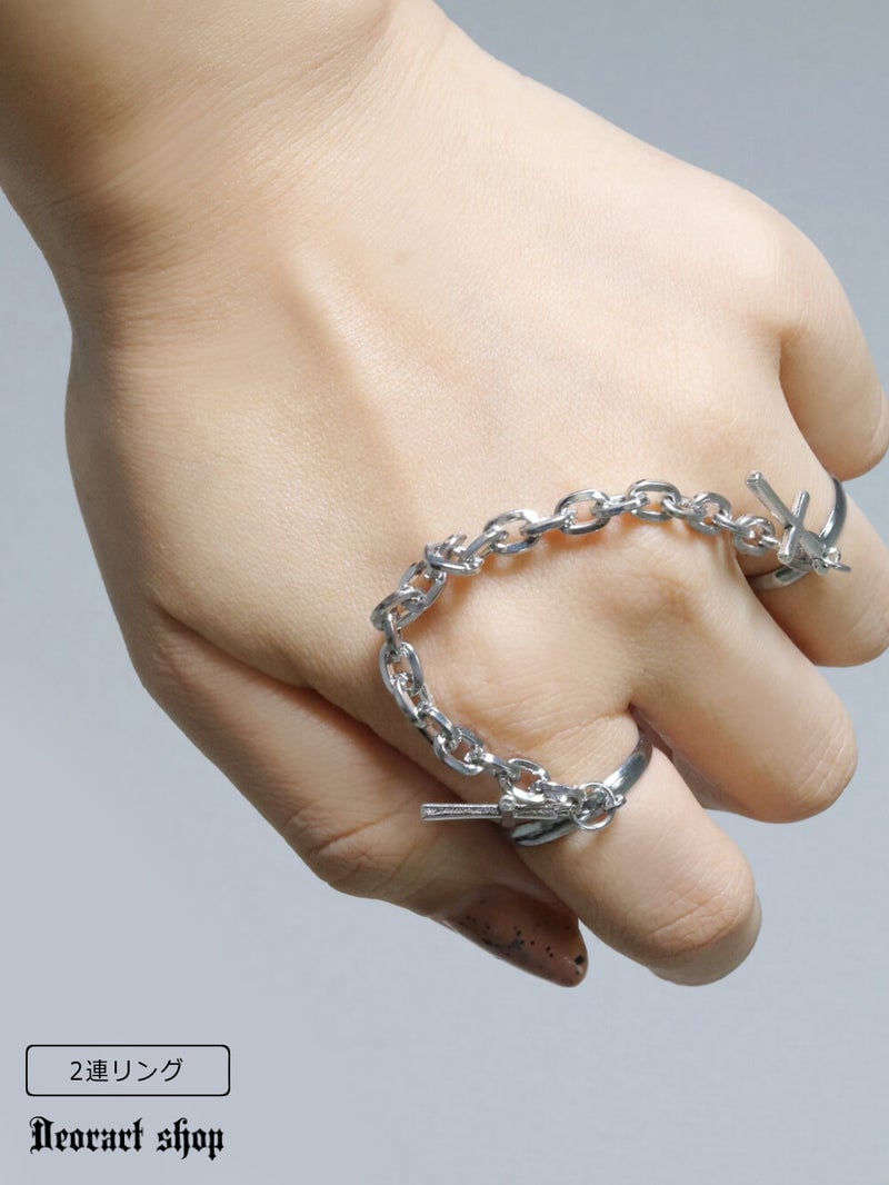 Deorart,ディオラート,十字架,指輪,V系,ヴィジュアル系,サブカル,ファッション,連結,アーマーリング,メンズ,レディス