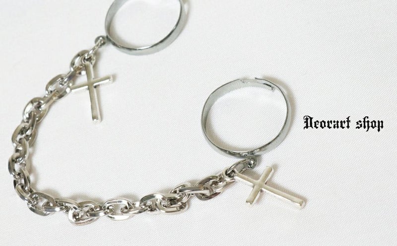 Deorart,ディオラート,十字架,指輪,V系,ヴィジュアル系,サブカル,ファッション,連結,アーマーリング,メンズ,レディス