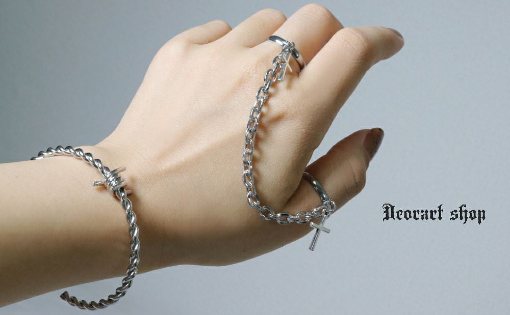 Deorart,ディオラート,十字架,指輪,V系,ヴィジュアル系,サブカル,ファッション,連結,アーマーリング,メンズ,レディス