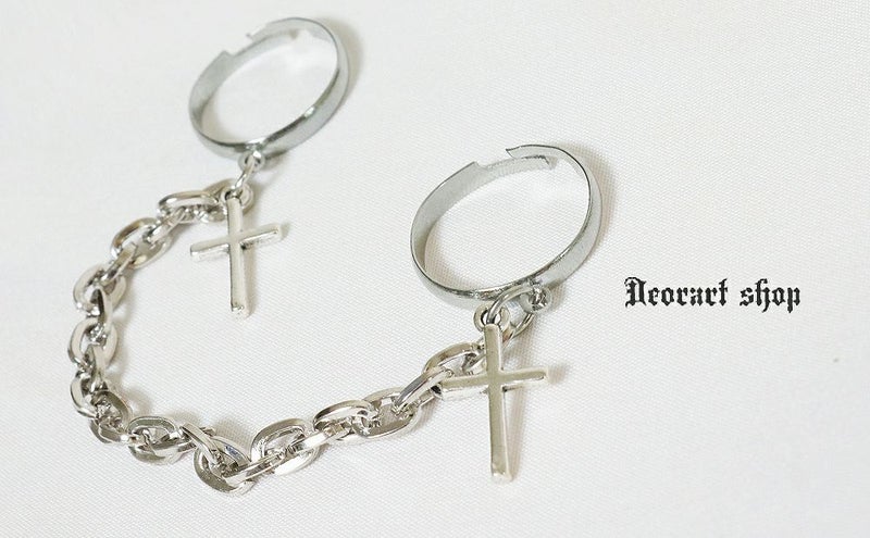 Deorart,ディオラート,十字架,指輪,V系,ヴィジュアル系,サブカル,ファッション,連結,アーマーリング,メンズ,レディス