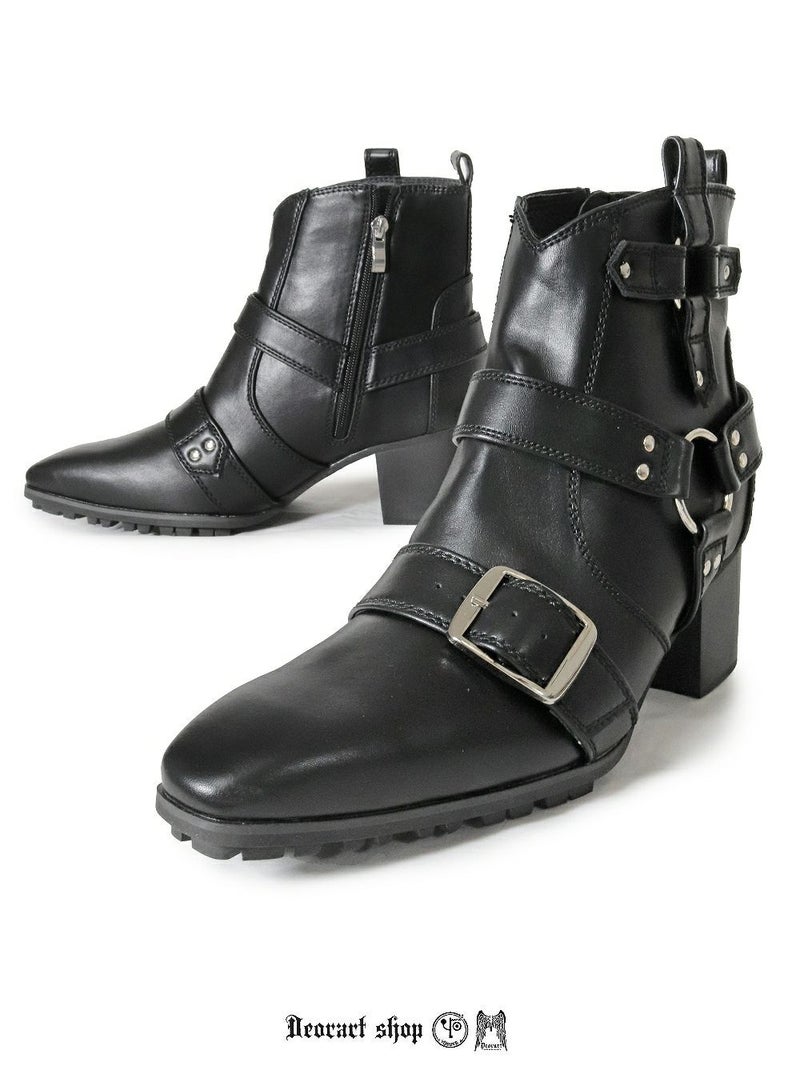 Deorart,ディオラート,ポインテッドトゥ,とんがり,メンズ,ショートブーツ,ヴィジュアル系,V系,ホスト,バンド,パンクロック,地雷系,サブカル,シューズ,靴,衣装,大きいサイズ,emo,fashion,shoes,Japan,Vkei,kawaii,cawaii