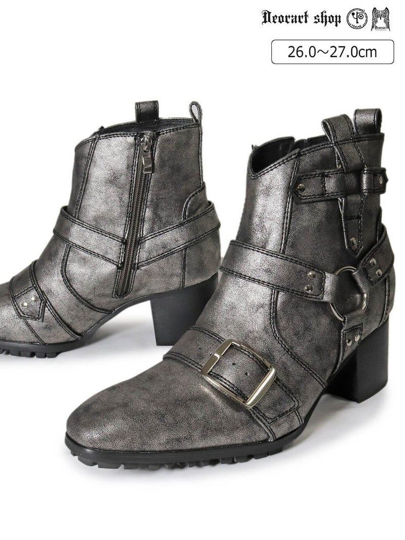 Deorart,ディオラート,ポインテッドトゥ,とんがり,メンズ,ショートブーツ,ヴィジュアル系,V系,ホスト,バンド,パンクロック,地雷系,サブカル,シューズ,靴,衣装,大きいサイズ,emo,fashion,shoes,Japan,Vkei,kawaii,cawaii