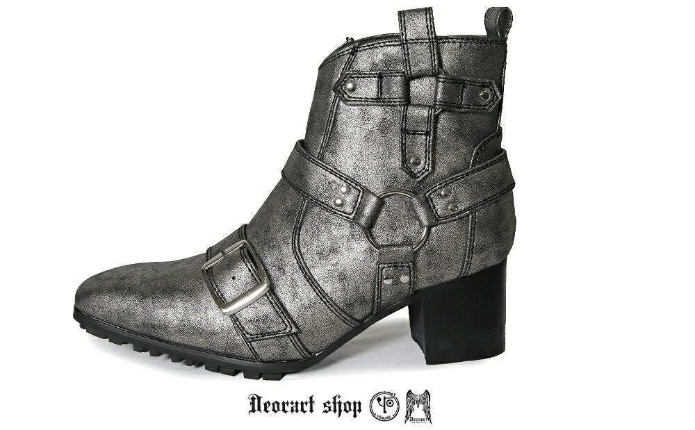 Deorart,ディオラート,ポインテッドトゥ,とんがり,メンズ,ショートブーツ,ヴィジュアル系,V系,ホスト,バンド,パンクロック,地雷系,サブカル,シューズ,靴,衣装,大きいサイズ,emo,fashion,shoes,Japan,Vkei,kawaii,cawaii