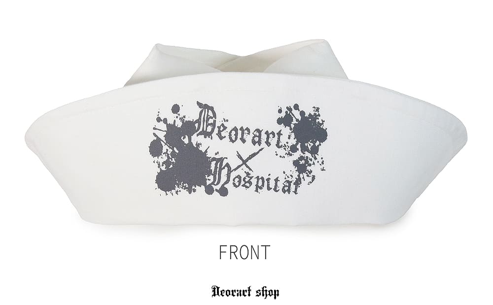 Deorart,ディオラート,ハロウィン・コスプレ・ナースキャップ・ナースハット,病院,ゾンビ,テーマパークコーデ,ホラー・衣装・大人・メンズ・レディス,包帯,ナースコーデ,ドクター,注射器,医者,白衣,マッドサイエンティスト,通販,地雷系,,V系,ヴィジュアル系,男,ファッション,mad scientist,emo,fashion