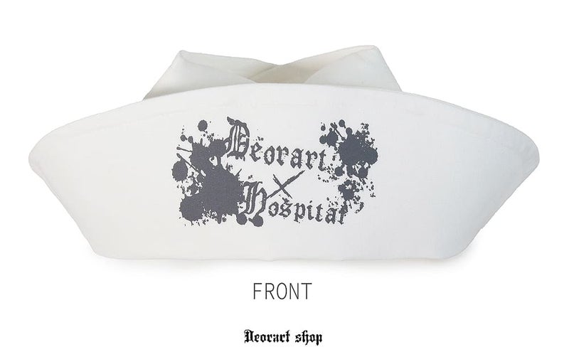 Deorart,ディオラート,ハロウィン・コスプレ・ナースキャップ・ナースハット,病院,ゾンビ,テーマパークコーデ,ホラー・衣装・大人・メンズ・レディス,包帯,ナースコーデ,ドクター,注射器,医者,白衣,マッドサイエンティスト,通販,地雷系,,V系,ヴィジュアル系,男,ファッション,mad scientist,emo,fashion