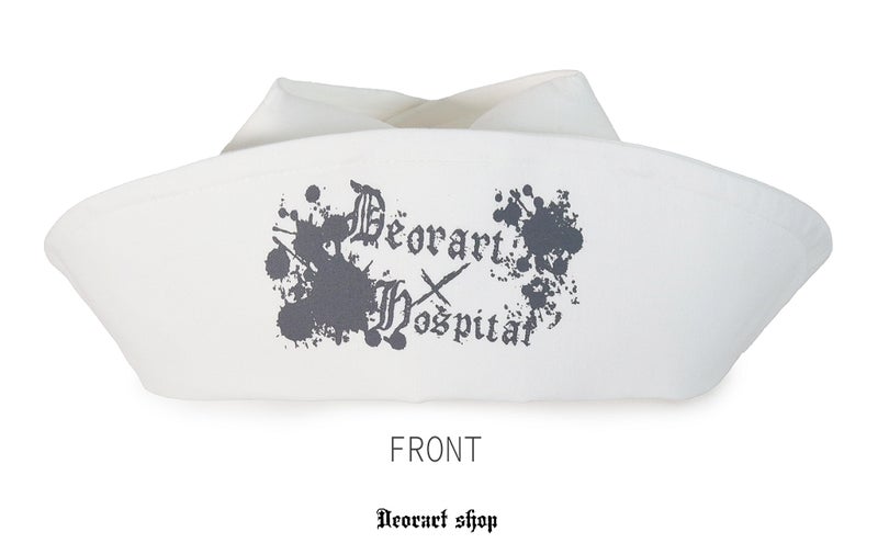 Deorart,ディオラート,ハロウィン・コスプレ・ナースキャップ・ナースハット,病院,ゾンビ,テーマパークコーデ,ホラー・衣装・大人・メンズ・レディス,包帯,ナースコーデ,ドクター,注射器,医者,白衣,マッドサイエンティスト,通販,地雷系,,V系,ヴィジュアル系,男,ファッション,mad scientist,emo,fashion