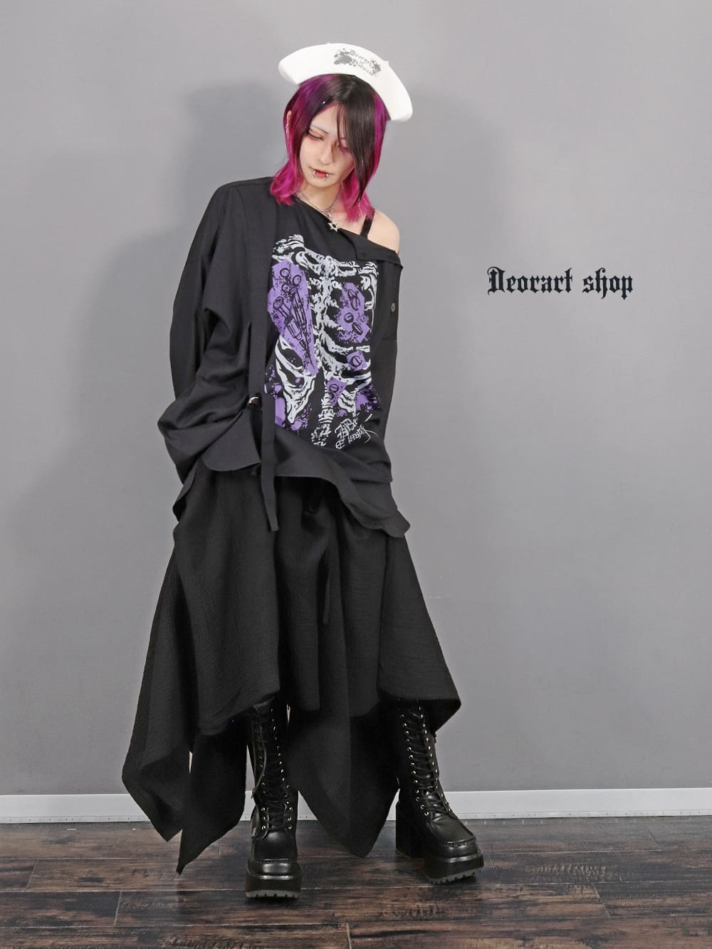 Deorart,ディオラート,ハロウィン・コスプレ・ナースキャップ・ナースハット,病院,ゾンビ,テーマパークコーデ,ホラー・衣装・大人・メンズ・レディス,包帯,ナースコーデ,ドクター,注射器,医者,白衣,マッドサイエンティスト,通販,地雷系,,V系,ヴィジュアル系,男,ファッション,mad scientist,emo,fashion