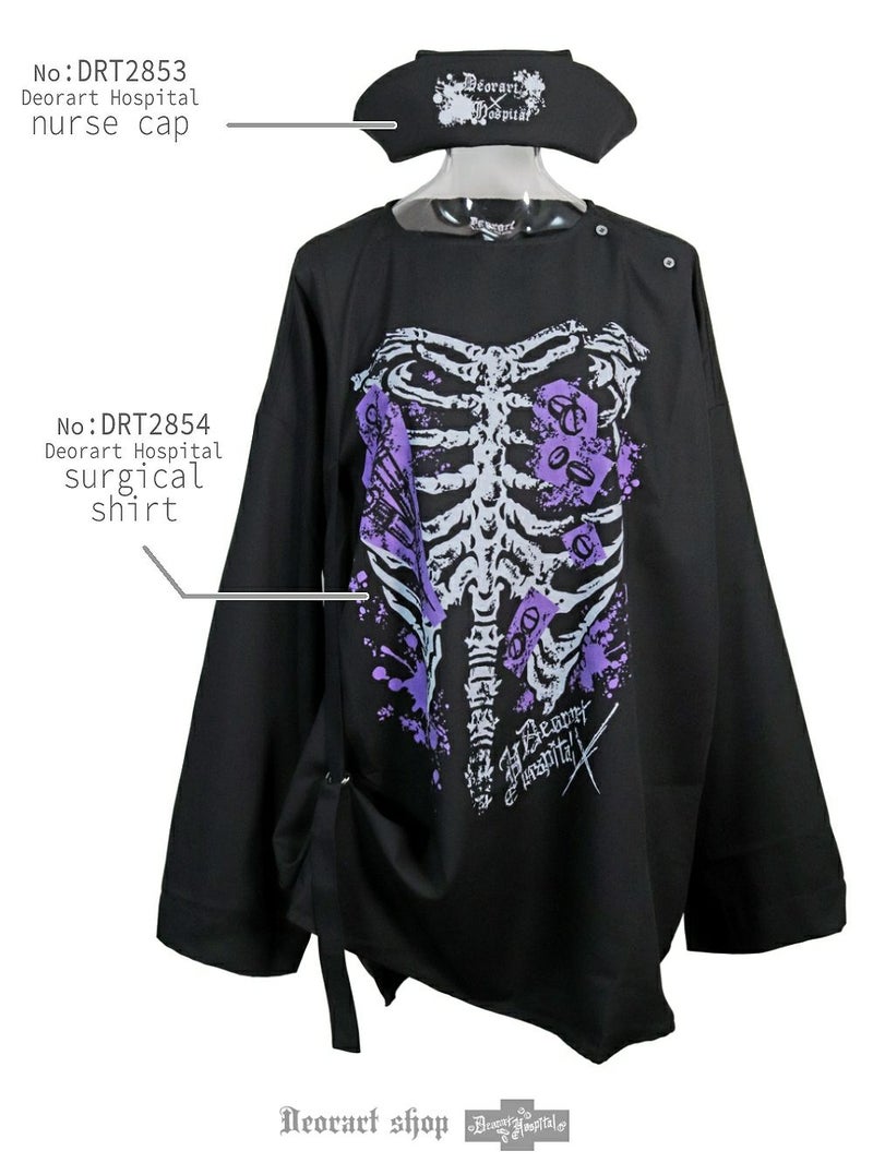 Deorart,ディオラート,ハロウィン・コスプレ・ナース・病院・ゾンビ・テーマパークコーデ・ホラー・衣装・大人・メンズ・レディス,包帯,ナースコーデ,ドクター,注射器,聴診器,プリント,医者,白衣,マッドサイエンティスト,,ゴスロリ,通販,地雷系,,V系,ヴィジュアル系,男,ファッション,mad scientist,emo,fashion