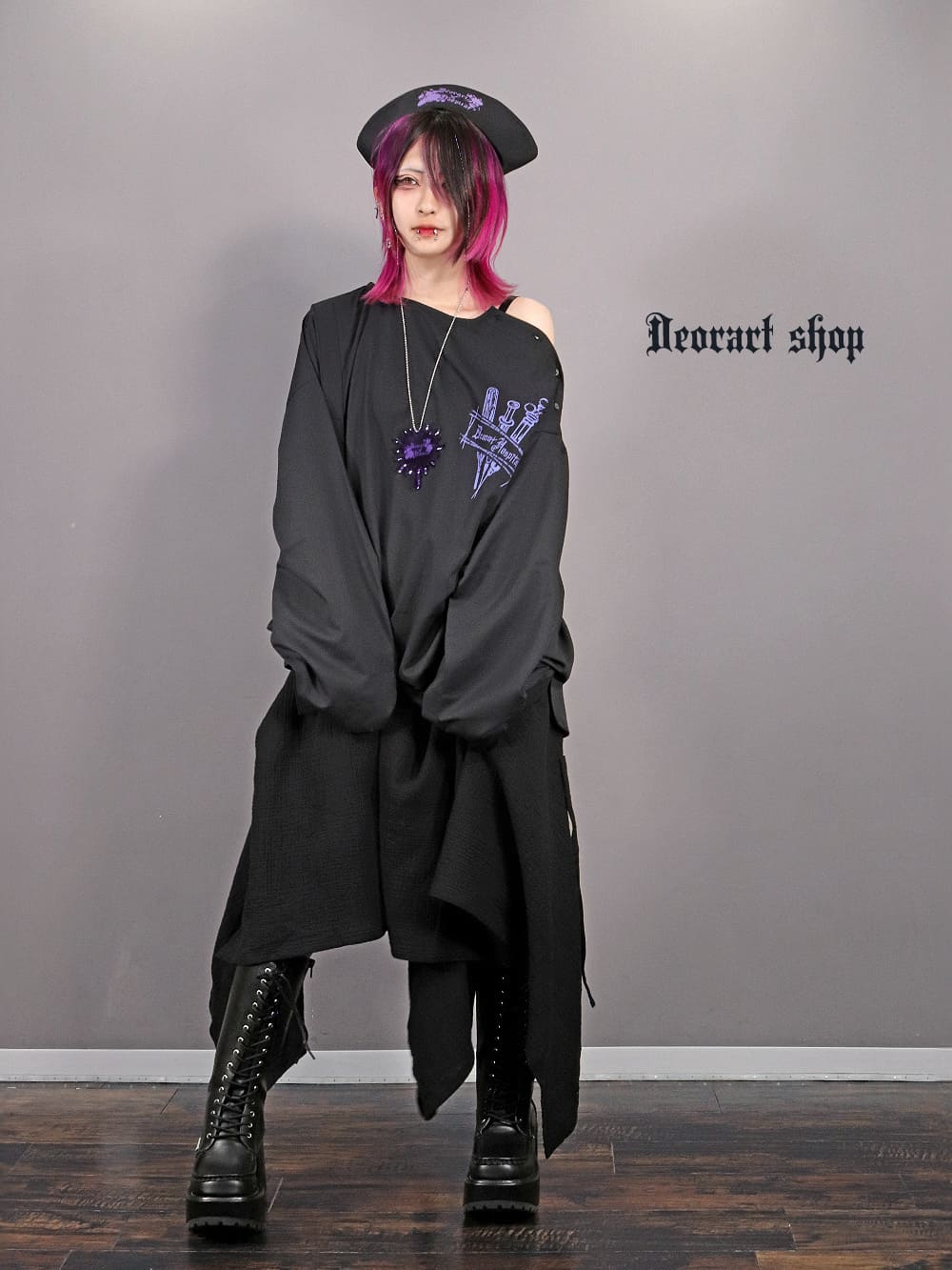 Deorart,ディオラート,ナースキャップ,病院風コーデ,血まみれ,包帯,ナースコーデ,ドクター,注射器,聴診器,プリント,医者,白衣,マッドサイエンティスト,コスプレ,ゴスロリ,通販,地雷系,ハロウィン,衣装,バンド,コンカフェ,V系,ヴィジュアル系,男,メンズ,レディース,ファッション,mad scientist,emo,fashion