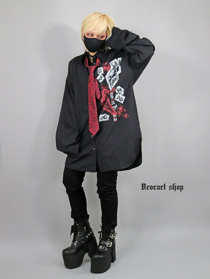 Deorart,ディオラート,病院風コーデ,血まみれ,包帯,ナースコーデ,ドクター,注射器,聴診器,プリント,医者,白衣,マッドサイエンティスト,ホラー,コスプレ,ゴスロリ,通販,地雷系,ハロウィン,衣装,バンド,コンカフェ,V系,ヴィジュアル系,男,メンズ,レディース,ファッション,mad scientist,emo,fashion