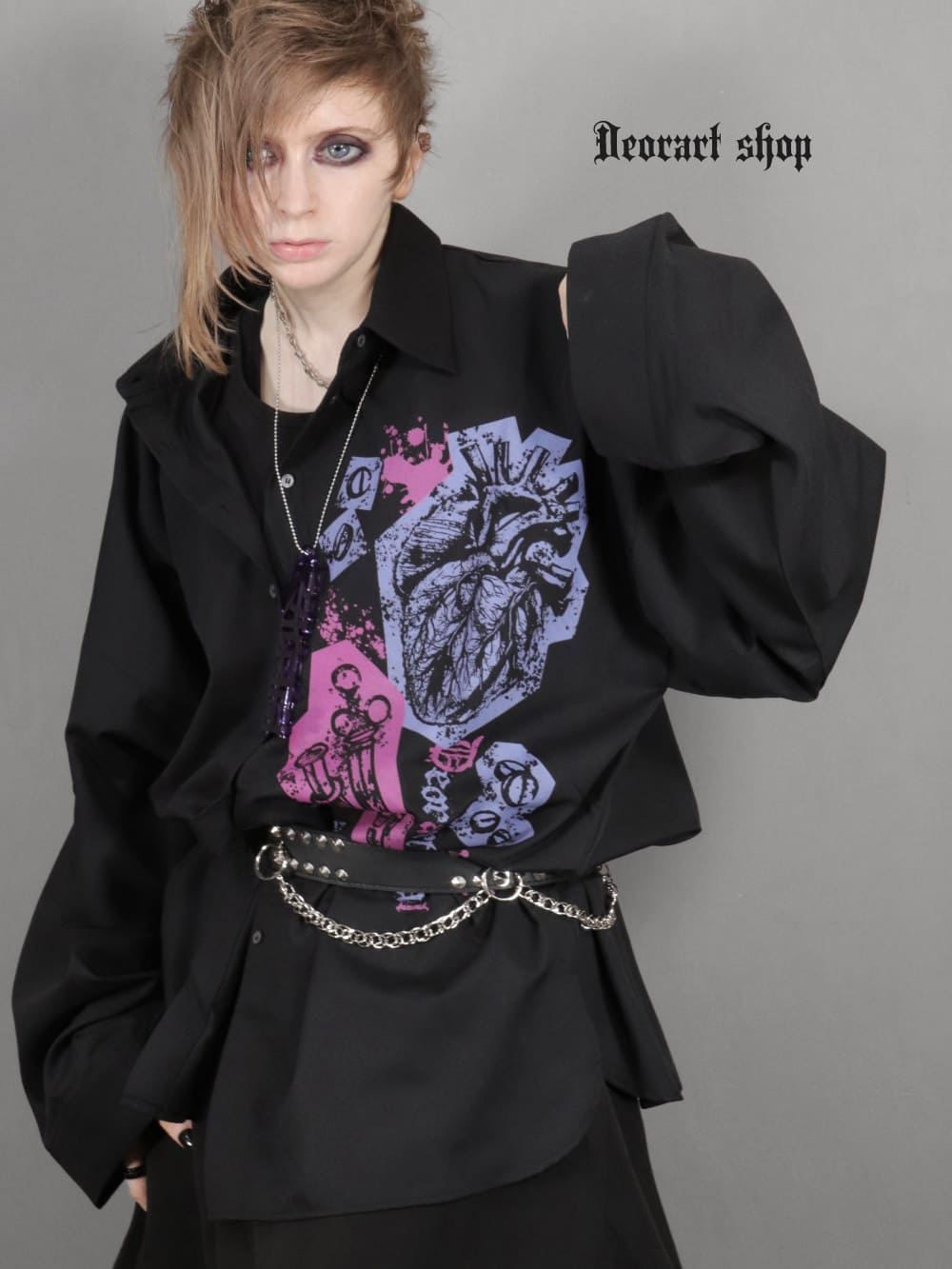 Deorart,ディオラート,病院風コーデ,血まみれ,包帯,ナースコーデ,ドクター,注射器,聴診器,プリント,医者,白衣,マッドサイエンティスト,ホラー,コスプレ,ゴスロリ,通販,地雷系,ハロウィン,衣装,バンド,コンカフェ,V系,ヴィジュアル系,男,メンズ,レディース,ファッション,mad scientist,emo,fashion