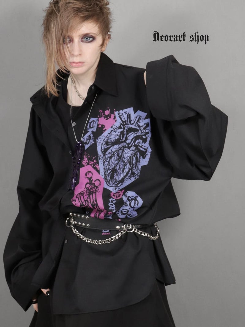 Deorart,ディオラート,病院風コーデ,血まみれ,包帯,ナースコーデ,ドクター,注射器,聴診器,プリント,医者,白衣,マッドサイエンティスト,ホラー,コスプレ,ゴスロリ,通販,地雷系,ハロウィン,衣装,バンド,コンカフェ,V系,ヴィジュアル系,男,メンズ,レディース,ファッション,mad scientist,emo,fashion