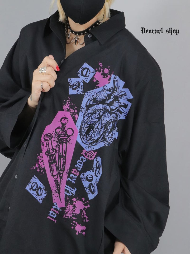 Deorart,ディオラート,病院風コーデ,血まみれ,包帯,ナースコーデ,ドクター,注射器,聴診器,プリント,医者,白衣,マッドサイエンティスト,ホラー,コスプレ,ゴスロリ,通販,地雷系,ハロウィン,衣装,バンド,コンカフェ,V系,ヴィジュアル系,男,メンズ,レディース,ファッション,mad scientist,emo,fashion