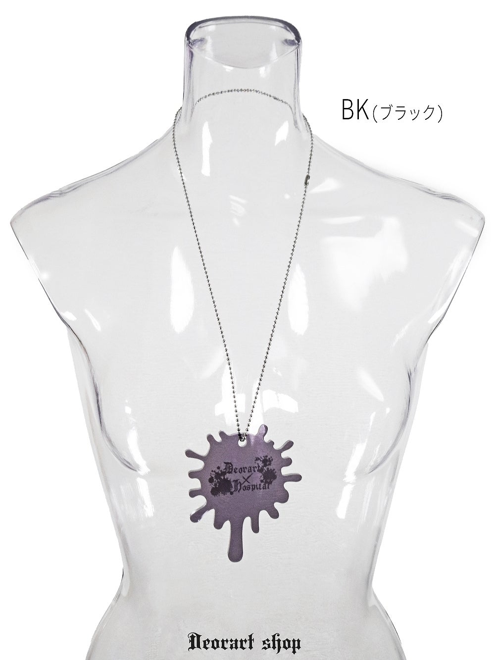 Deorart,ディオラート,アクリル,ゴシック,ホラー,スプラッシュ,血しぶき,アクリル,大きめ,モチーフ,ネックレス,病みかわ,V系,ヴィジュアル系,ゴスロリ,原宿系,ファッション,ギフト,メンズ,レディス,アクセサリー