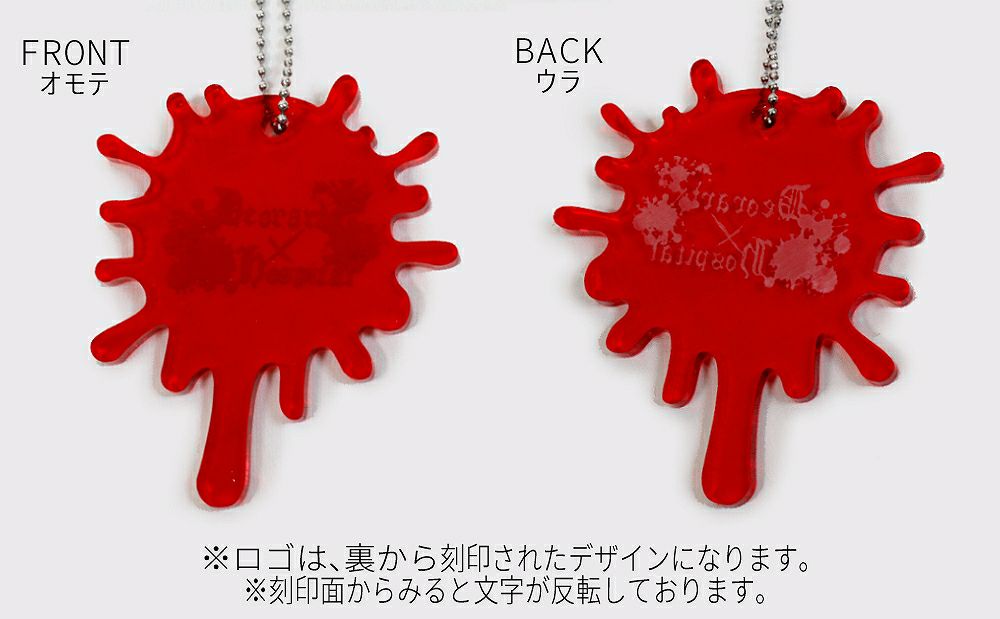 GD007 アクリル BIGチャーム ネックレス＆ペンダント [スプラッシュ