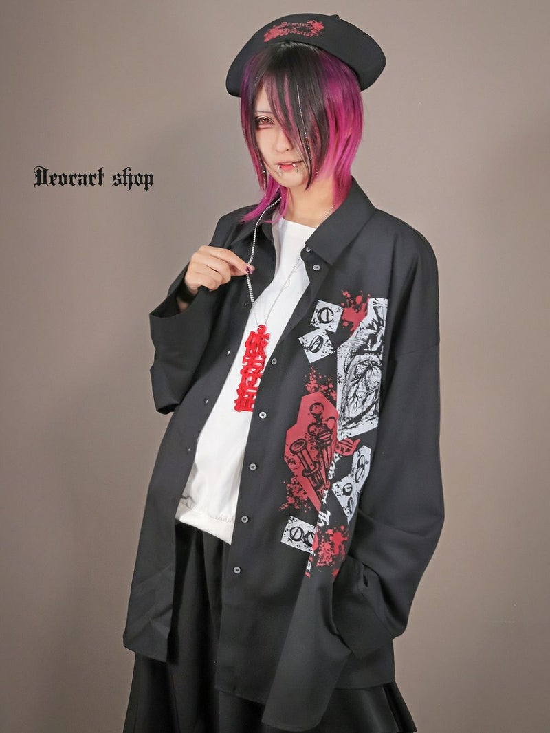 Deorart,ディオラート,アクリル,ゴシック,ホラー,漢字,文字モチーフ,和装,オカルト,アクリル,大きめ,モチーフ,ネックレス,病みかわ,V系,ヴィジュアル系,ゴスロリ,原宿系,ファッション,ギフト,メンズ,レディス,アクセサリー,kanji,Y2K,fashion,emo,accessory,Japan,kawaii,cawaii,harajyuku,Jrock,ｖkei