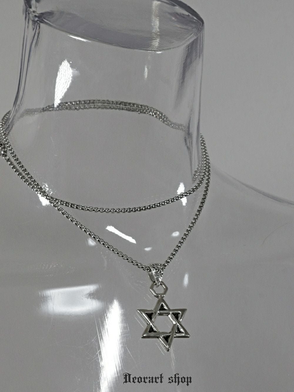 BY1171 ヘキサグラム・六芒星・ネックレス [charm size : M