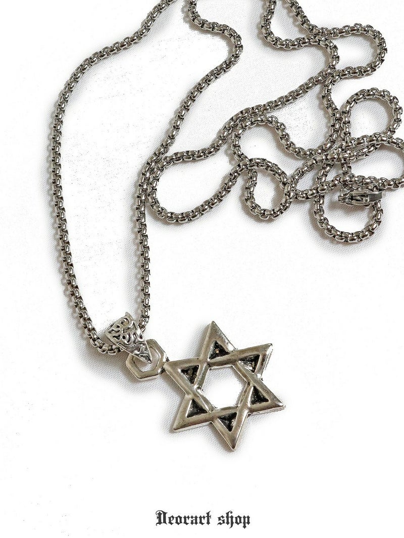 Deorart,ディオラート,ゴシック,パンクロック,オカルト,ネックレス,チョーカー,六芒星,タロット,ヘキサグラム,pendant,necklace,cult,Jrock,emo,fashion,accessory,japan,anime,Vkei,