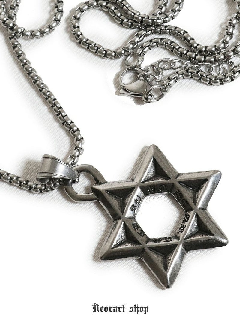 Deorart,ディオラート,ゴシック,パンクロック,オカルト,ネックレス,チョーカー,六芒星,タロット,ヘキサグラム,pendant,necklace,cult,Jrock,emo,fashion,accessory,japan,anime,Vkei,
