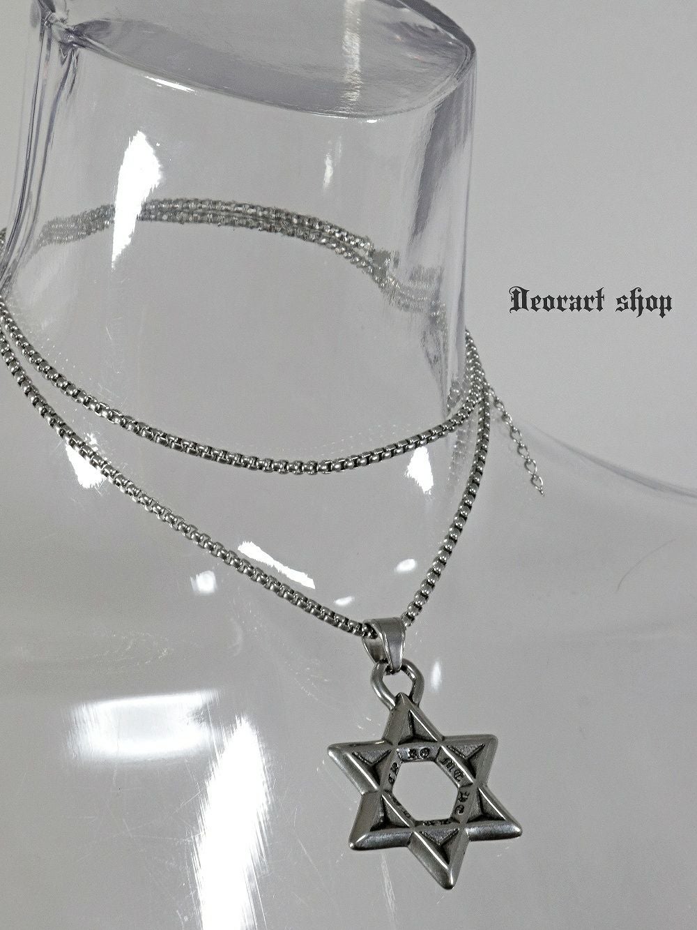 BY1172 ヘキサグラム・六芒星・ネックレス [charm size : BIG