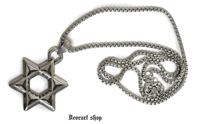 Deorart,ディオラート,ゴシック,パンクロック,オカルト,ネックレス,チョーカー,六芒星,タロット,ヘキサグラム,pendant,necklace,cult,Jrock,emo,fashion,accessory,japan,anime,Vkei,