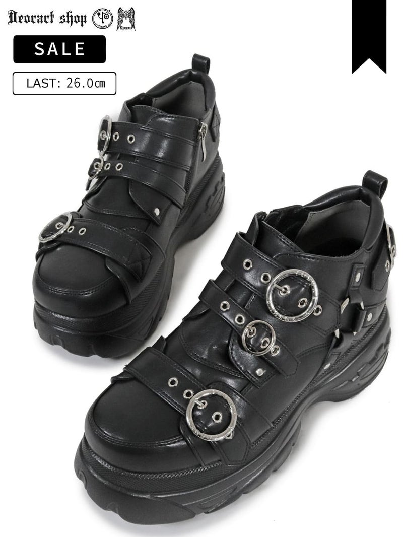 Deorart,ディオラート,通販,ベルト,Oリング,ハーネス,ハトメ,シューズ,厚底ブーツ,ショートブーツ,かっこいい,かわいい,レディース,ゴシックファッション,V系ファッション,地雷系女子,地雷系男子,歩きやすい,ベルト付,疲れにくい