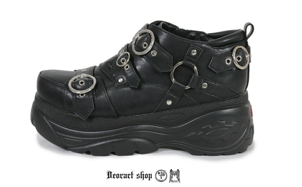 Deorart,ディオラート,通販,ベルト,Oリング,ハーネス,ハトメ,シューズ,厚底ブーツ,ショートブーツ,かっこいい,かわいい,レディース,ゴシックファッション,V系ファッション,地雷系女子,地雷系男子,歩きやすい,ベルト付,疲れにくい