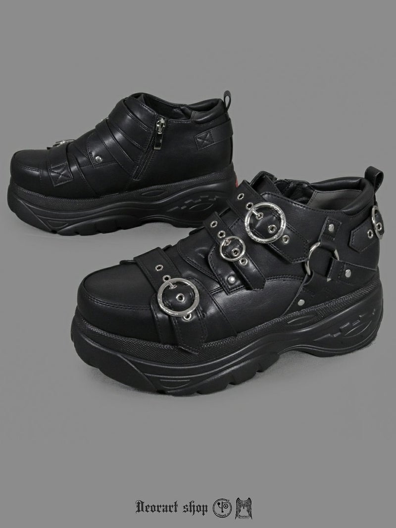 Deorart,ディオラート,通販,ベルト,Oリング,ハーネス,ハトメ,シューズ,厚底ブーツ,ショートブーツ,かっこいい,かわいい,レディース,ゴシックファッション,V系ファッション,地雷系女子,地雷系男子,歩きやすい,ベルト付,疲れにくい