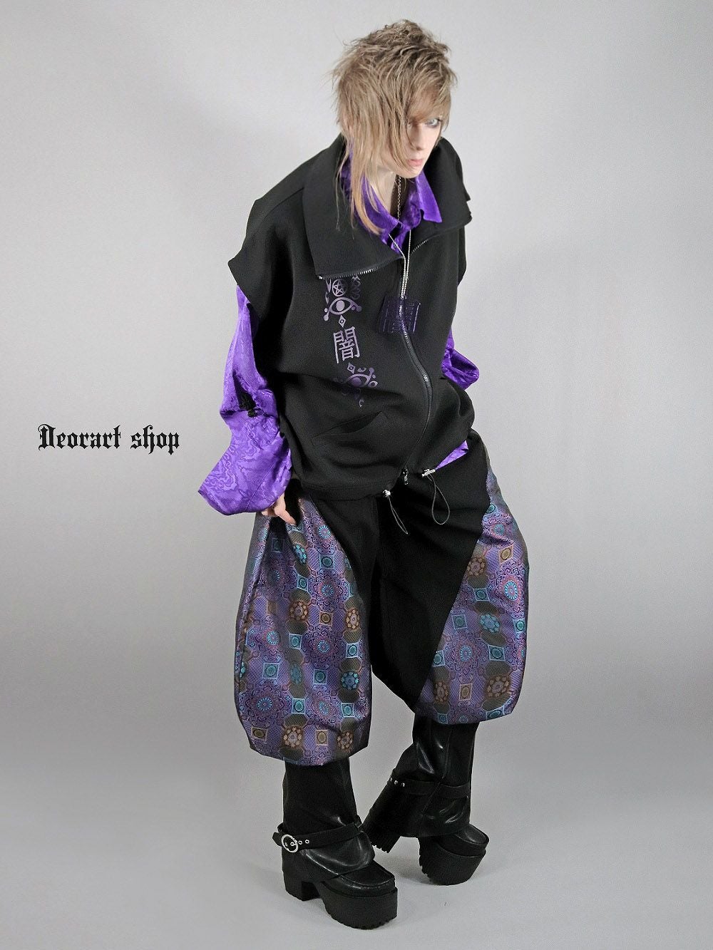 BY4299 [ SALE：23.5～25.0cm ] レッグカバー風 厚底 ブーツ (YOSUKE