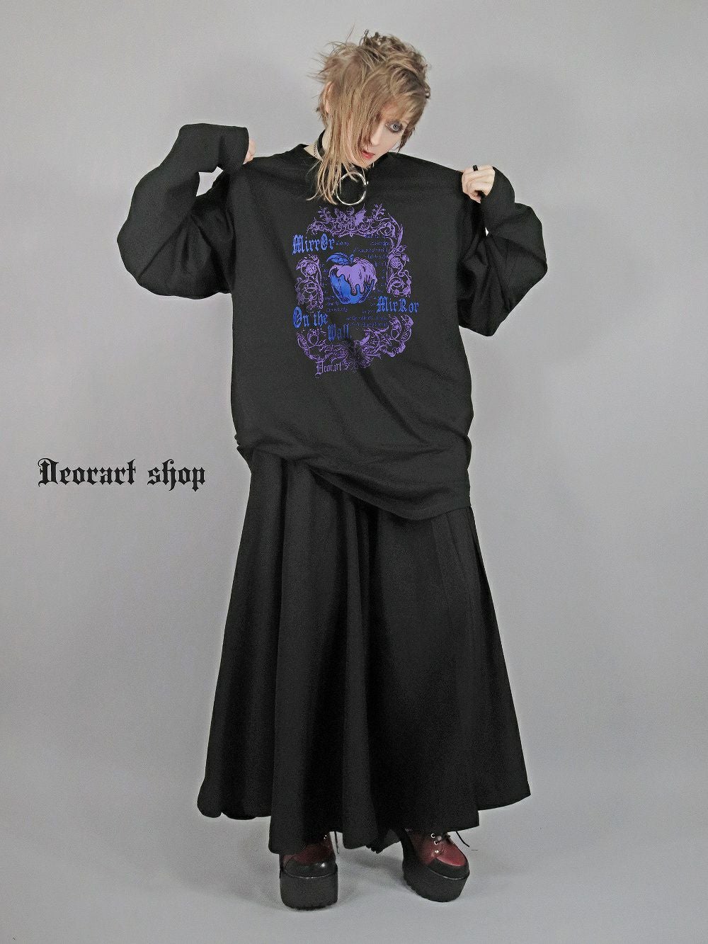 Deorart,ディオラート,Tシャツ,長袖,ロンT,ゴスパン,Y2K,V系,ヴィジュアル系,地雷系,パンクロック,emo,rock,fashion